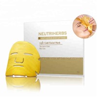 Customized Logo Collagen Face Mask with Pure 24k Gold Collagen Face Mask Anti Wrinkle Whitening Facial Mask